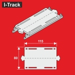 Hacker-Model HCT9652XA - H0 - Reduzierstück für I-Track-Segmente 2 Gleisig